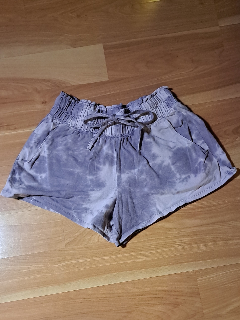 Earth Yoga Lavender Tie-Dye Athletic Lounge Shorts